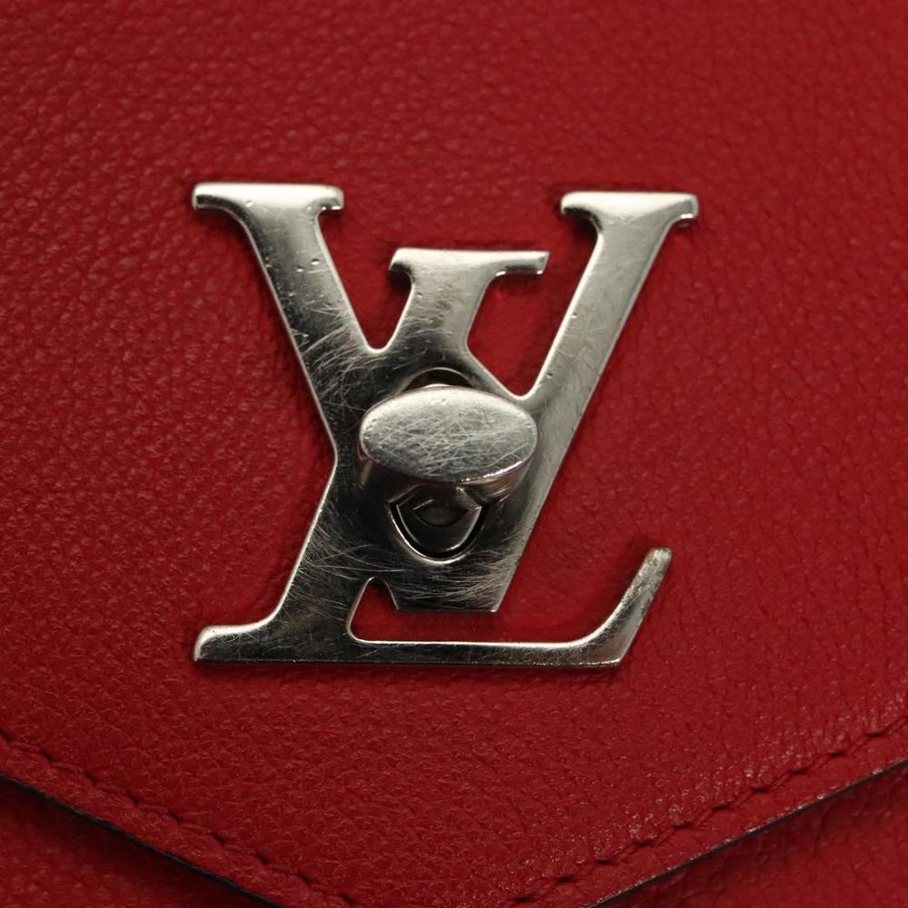 LOUIS VUITTON My Lock Me BB Shoulder Bag Calf leather Red M51419 LV Auth ar13614 - Picture 10 of 16